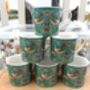 Set Of Six Palace Mugs In William Morris Teal Strawberry Thief Design, thumbnail 12 of 12