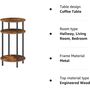 Tall Small Round Side Table With Storage Compartment, thumbnail 6 of 10