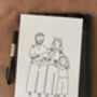 Bespoke Original Family/Couple Portrait Drawing, thumbnail 1 of 3