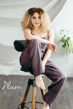 Women’s Linen Pyjama Set | Cami And Trousers, 8 of 12