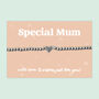 Special Mum Heart Charm Stretch Bracelet, Stainless Steel, thumbnail 1 of 4