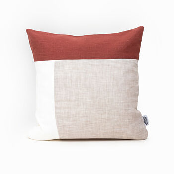 Geometric Handmade Linen Pillowcase Scandinavian Style, 7 of 12