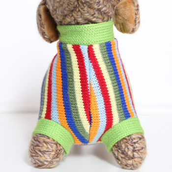 Knitted Dachshund Sausage Dog Soft Toy, 2 of 4