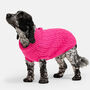 Plain Knitted Pink Dog Jumper, thumbnail 2 of 5