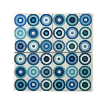 Denim Blue Circles Tile, 8 of 12
