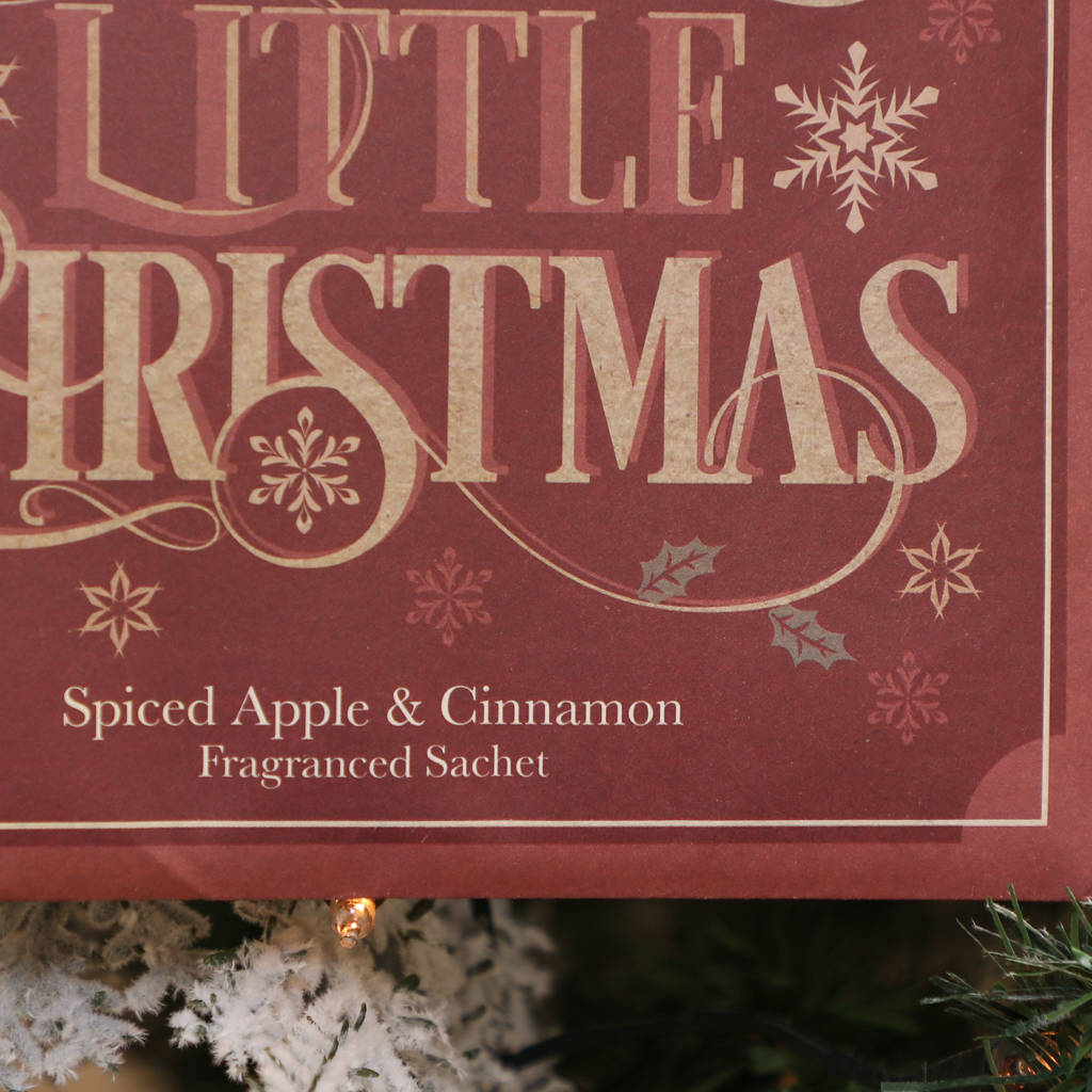 Festive Spiced Apple And Cinnamon Scented Sachet By Dibor