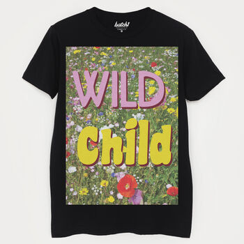 Wild Child Men's Slogan T Shirt, 4 of 4
