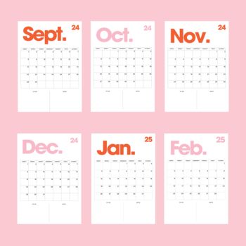 This Is The Year Calendar Pink, 2 of 5