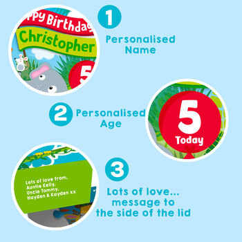 Personalised Jungle Fun Birthday Jigsaw Puzzle, 7 of 7