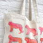 Fluorescent Tiger Canvas Shopper Bag, thumbnail 3 of 5