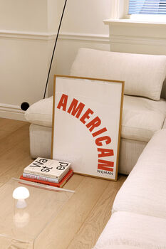 American Woman Retro Giclée Retro Art Print, 2 of 2