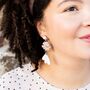 'Hannah' Seaweed Inspired Sustainable Earrings, thumbnail 7 of 12