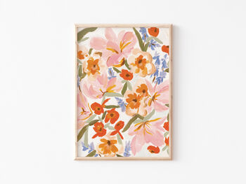 Brushstroke Floral Illustration Print, 2 of 5