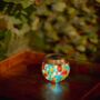 Solar Glass Lantern LED Mosaic Lighting Outdoor Decor, thumbnail 11 of 12