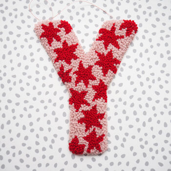 Pink And Red Star Custom Decorative Letter, 3 of 8