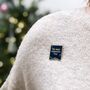 The Most Wonderful Time Midnight Blue Enamel Pin Badge, thumbnail 7 of 12