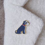 Schnauzer Christmas Dog Pin, thumbnail 3 of 5