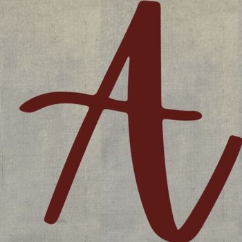 Hand Painted Alphabet Initial Linen Table Napkins, 4 of 12