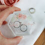Hexagonal Acrylic Personalised Wedding Ring Box, thumbnail 9 of 12