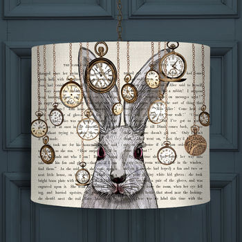 Alice In Wonderland White Rabbit Lamp Shade, 4 of 6