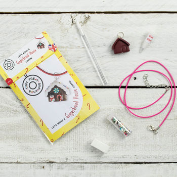 Gingerbread House Themed Jewellery Craft Mini Kit, 4 of 5