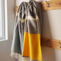 Large Stripes Personalised Lambswool Blanket Scarf, thumbnail 5 of 11