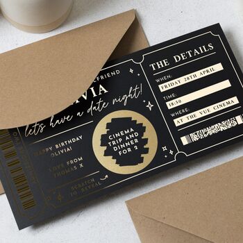 Valentine's Date Night Voucher For Him Or Her, 4 of 9