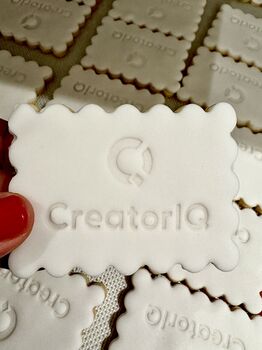 Imprinted Stamped Logo Biscuits For Business, 2 of 4