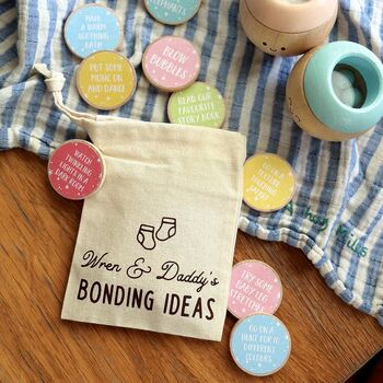 Personalised Daddy's New Baby Bonding Ideas Bag, 5 of 10