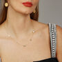 Mama Letter Necklace With Cz Stone, thumbnail 1 of 4