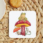 Personalised Frog And Toadstool Coaster, thumbnail 1 of 1