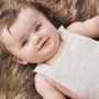 Personalised Bohdi Unisex Linen Baby Romper, thumbnail 6 of 11