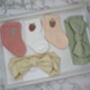 Strawberry Socks And Knotted Bows Baby Gift Set, thumbnail 1 of 2