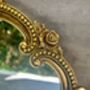 30cm Distressed Gold Baroque Crown Wall Mirror, thumbnail 2 of 6