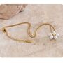 Monaco D’or Gold Pearl White Daisy Flower Pendant Charm Necklace, thumbnail 4 of 4