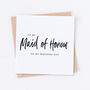 Man Of Honour Wedding Bridal Card, thumbnail 3 of 6