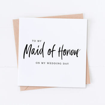 Man Of Honour Wedding Bridal Card, 3 of 6