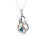 Blue Topaz And Freshwater Pearl Pendant, thumbnail 4 of 7