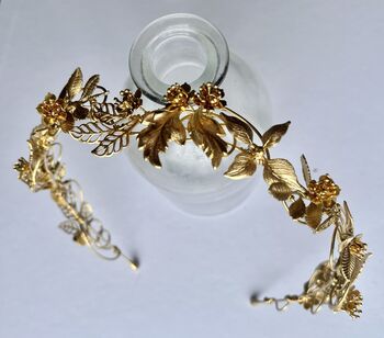 The Ita Headband Floral Delicate Hair Vine Bridal Hairpiece, 10 of 10