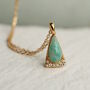Amazonite Pyramid Pendant Necklace, thumbnail 5 of 7