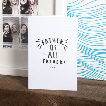 'Father Of All Father's' Greeting Card, 3 of 3
