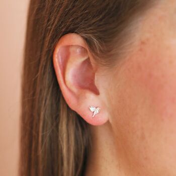Delicate Bird Stud Earrings, 4 of 7