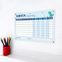 Personalised Acrylic Dinosaur Themed Kids Responsibility Chart, thumbnail 1 of 7