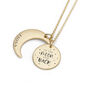 Personalised Gold Plated Moon And Back Necklace, thumbnail 2 of 2