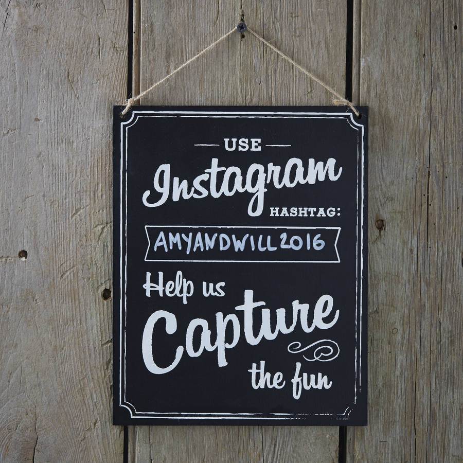 chalkboard-hanging-wooden-instagram-sign-by-ginger-ray