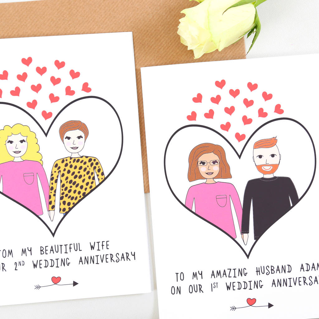 Personalised Anniversary Or Valentines's Card, 1 of 7