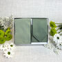 Dark Sage Textured Wedding Tie Set, thumbnail 4 of 6