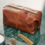 Personalised Initials Leather Wash Bag, thumbnail 7 of 12