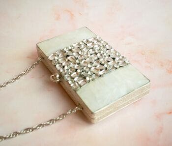 Cairo Silver Mother Of Pearl Clutch, 2 of 5