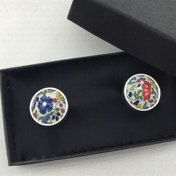 Liberty Cuff Links In Classic Floral Print, 3 of 10
